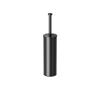 Gatco 1481MX Latitude II Round Toilet Brush and Holder Matte Black