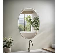 Gatco 1800 Oval Mirror Flush Mount Frameless