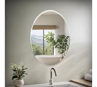 Gatco 1801 Flush Mount Oval Frameless Large Mirror, Clear