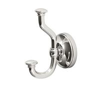 Gatco 4125 Tavern Twin Robe Hook, Polished Nickel