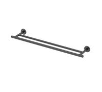 Gatco 4244MX Latitude II 24"""" Double Towel Bar Matte Black