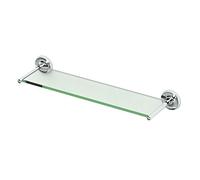 Gatco 5077 Designer II Glass Shelf, Chrome/Wall Mounted 22.50" x 5.85" Tempered Glass Shelf