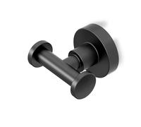 Gatco 5505 Bathroom Robe Hook Matte Black/Wall Mount 2.60"""" W Double Robe Hook Towel Hook
