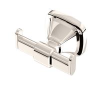Gatco 5515PN Beverly Robe Hook | Elegant Wall Hook for Robes, Towels, and Clothes | Luxury Design, Durable Metal | Polished Nickel Finish