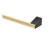 Gatco 5670 A-Line Towel Bar 24 Inch Brushed Brass Matte Black Combo