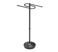 Timberline Floor Standing Towel Rail Gatco 1505MX Black S-Style Round