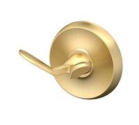 Gatco Double Robe Hook, Brushed Brass, 2.75"