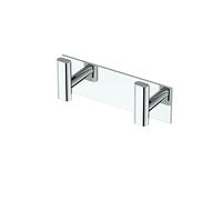 Gatco Elevate All Modern Décor Double Hook Rectangle, Chrome