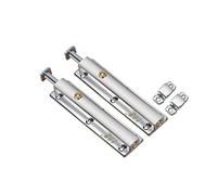 gate Bolt， Door Latch Lock, Safety Automatic Spring Bolt to Keep You Safe and Private, Stainless Steel(Silver,6 in)