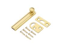 gate bolt， Door lock bolt, 2/3/4/6/8inch All-Copper Bolts Latch Surface Mounted(Drawing Gold,3 Inch)