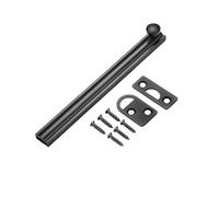 gate bolt， Door lock bolt, 2/3/4/6/8inch All-Copper Bolts Latch Surface Mounted(Dumb Black,6 Inch)