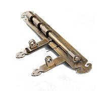 gate Bolt， Slide Door Bolt Solid Brass Concealed Screw Surface Mounted for Home Bedrooms Gate Wooden