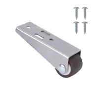 Gate Caster Wheel Replacement, Anti-Friction Rubber Rolling Directional Gate Wheel with Screws for Fence Cabinet Table Sofa Furniture