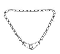 Gate Chain, 24.02 Inch Stainless Steel Hanging Swing Chain with Double-Ended Carabiners Farm Gate Link Chain Latch for Indoor Fence Outdoor Hammock (3mm Thick, Silver)