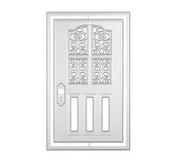 Gate Door Cutting Dies Cutting Dies Window Doors Cutting Embossing Metal Stencil Cutting Dies for DIY Scrapbooking Album Card Making Cards Craft Decoration