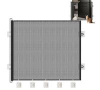 Gate for Cats - Adjustable Mesh Protection, Foldable Stair Protector, Sturdy, Flexible Divider, Easy to Assemble Home Accessories, Passage Tool with Large Cover | For Animals, Puppies, Small