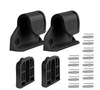 Gate Hardware Set - Strong Mounting Brackets, Adjustable Plug Screws | Stair Accessories for Reliable Safety Extensions for Barriers, Safe Components for the Playroom