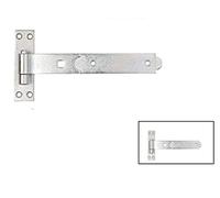 Gate Hinges Straight 300mm 12" Galvenised Heavy Duty Hook and Band Hinge