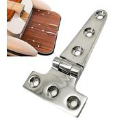 Gate Hinges - T Type Marine Grade Fittings - Thick Boots Barn Door Hinges for Hatch Cabinet Kitchen Entrance Furniture Industrial Panels Outdoor Woodwork Tool Boxes