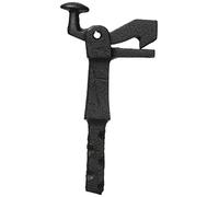 Gate Holder Door Stop Floor Assembly Size 1 Malleable Cast Iron Black Varnished