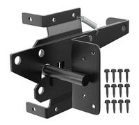 Gate Latch, 2Pcs Self Locking Gate Latch, Carbon Steel Heavy Duty Fence Lock with Spring & Screws for Outdoor Secure Pool Garden, Outdoor
