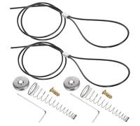 Gate Latch Cable 19.29 Inch Pull Replacement Kit Spring Loaded | Adjustable Wire Length, PVC Jacket, Stainless Steel Spring, Brass Cylinder, Hex Wrench and End Caps Included