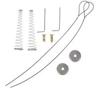 Gate Latch Cable Pull 10Sets Pull Wire Latches Garage Door Springs Combination Lock PVC Two Gate Cable