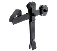 Gate Lock with Rocker to Set in Concrete Adjustable 300 x 240 mm schwarzer Tauchlack