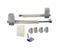 Gate Opener Hardware Linear Actuator Kit DC 300KG 2.5Meter Double Arm Solar Gate Actuator Auto Swing Door Operator Electric 24vdc Swing Gate Opener(Kit10 3G version)