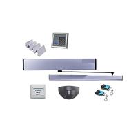 Gate Opener Kit, 100kg Weight Inward Automatic Swing Door Opener/Swing Door Opener Closer Keypad, Door Lock, Infrared Sensor for Driveway Home(Kit 3)