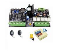 Gate Opener Kit, 12V 24V DC Swing Gate Opener Motor Control Unit PCB Controller Circuit Board Electronic Card for Single Or Double(Kit 5)