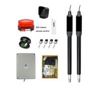 Gate Opener Kit, AC110V/220V to 24V Electric Automatic Strong Dual Arm Swing Gate Opener Up to 660 Lbs Hardware Driveway Door KIT(KIT L)