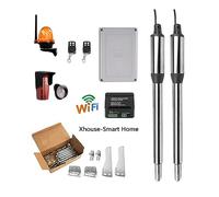 Gate Opener Kit, Automatic Door Opener Home Farm Cotta Swing Door for 16ft Length Or 600lb Door Opener Closer Linear Actuator for Driveway Home(Xhouse KIT N)