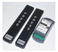 Gate Opener Kit, Automatic Gate Door Opener Door Lock Battery Power Wireless Door Remote Control Switch Exit Push Button for Driveway Home(2 Button kit)