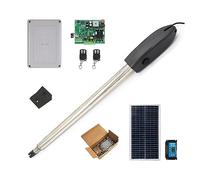 Gate Opener Kit, Automatic Gate Opener Kit Light Duty Single Gate Operator for Single Swing Up to 19 Feet OR 660 Pounds Gate Motor for Driveway Home(KIT M)