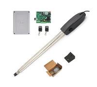 Gate Opener Kit, Automatic Gate Opener Kit Light Duty Single Gate Operator for Single Swing Up to 19 Feet OR 660 Pounds Gate Motor for Driveway Home(KIT A)