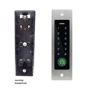 Gate Opener Kit, Waterproof Fingerprint Metal Access Control Keypad RFID125Khz Embedded Design Password Reader Gate Opener Access Controller for Driveway Home(with Base no tag)