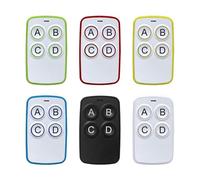 Gate Opener Remote, Universal Garage Door RF Remote Control Duplicator 280-868MHz Code Grabber Clone 433.92MHz Gate Key Fob Command Hand Transmiter,Remote Transmitter(6pcs-of-mixed-colors)