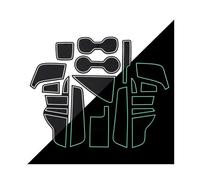 Gate Slot Mats For Opel For Vauxhal For Insignia B MK2 OPC GSI 2017 2018 2019 Interior Door Pad Car Cup Holders Non-slip Mats(White)