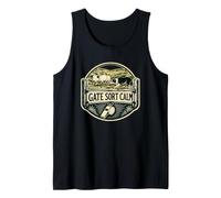 GATE SORT Calm Sheepdog Flock Handling Signals Tank Top
