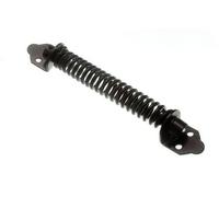 GATE SPRING CLOSER ADJUSTABLE TENSIONER 200MM 8 INCH BLACK + FIXINGS