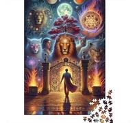 Gate to Cosmic Wisdom Jigsaw Puzzles Puzzles for Adults Kids. 1000 Piece Great Gifts Challenge Toy Educational Games Home Decoration for Educational Games Gifts 70x50cm/1000pcs