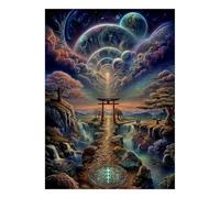 Gate Tree Planet Jigsaw Puzzle, 1000 Pcs Indoor Adult Game | 70x50cm Cardboard, Brain Workout, Smooth Surface Finish, Art Admirers, Stress Reduction