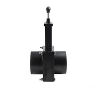 Gate Valve, 50mm 75mm Waste Valve Body with Handle Manual Sewer Valve for RV Caravan Trailer for Motorhome Black Water Tank(75mm)