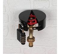 Gate Valve Locking Device (Password Lock) Metal Black, no Installation Required, Can Prevent Water Theft and Unauthorized Use - External Hose Lock Faucet
