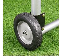 Gate Wheel 8" Rubber Gate Caster Heavy Duty Gate Helper Support Wheel Side Mount for Swing Gate Metal Tube Fence Chain Link Gate,Fits 1-5/8" to 2" O.D. Round Tube Gate Frames(1 Pack)