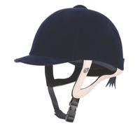Gatehouse Jeunesse Velvet Riding Hat - 54cm · Navy