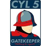 Gatekeeper CYL 5 - Fire Emblem Heroes Art Print 8 x 12 Inch Funny Metal Tin Sign Game Room Man Cave Wall Decor
