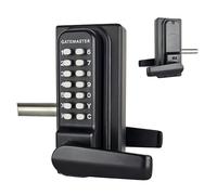 Gatemaster Superlock 2.0 RapidReset Mechanical Digital Combination Gate Lock Single-Sided Keypad Lever Handles 10-30mm Frame Left Hand Black (BDGSRR1030L)