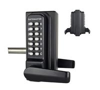 Gatemaster Superlock Digital Gate Lock Double-Sided Keypad with Lever Handles, RapidReset Code Change, Bolt-On (40-60mm Frame, Right Hand), Black Powder Coated